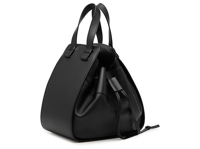 Borsa Hammock in pelle piccola nera LOEWE Nero - vista 2