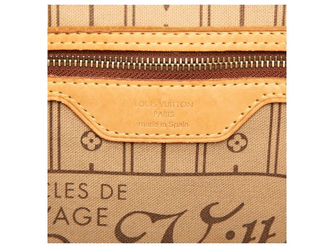 Louis Vuitton Marrone Monogram Neverfull MM - vista 5