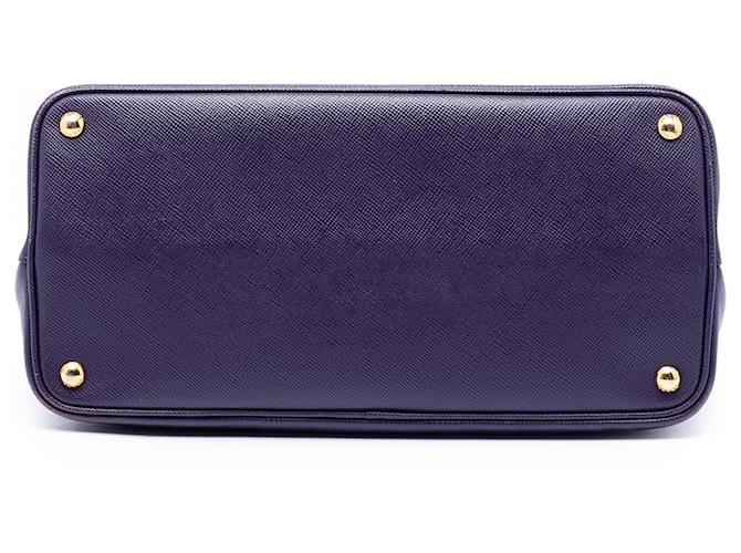 Prada Borsa Double Saffiano Cuir Viola Medium Porpora - vista 3
