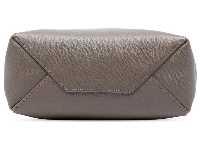 Céline Celine Blue Small vertikaler Cabas aus zweifarbigem genarbtem Kalbsleder Blau - Ansicht 3
