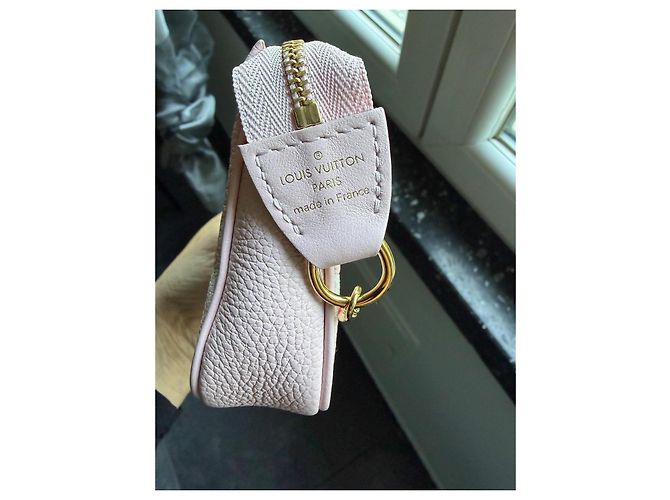 Louis Vuitton Pochette Monogram Empreinte Rose Rosa Bianco - vista 12