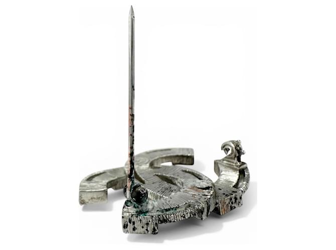 Timeless Spilla Chanel Coco Mark con strass Argento - vista 4