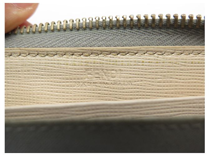 FENDI ZIP AROUND MONSTER EYES 8M0299 Leder Geldbörse Mehrfarben - Ansicht 12