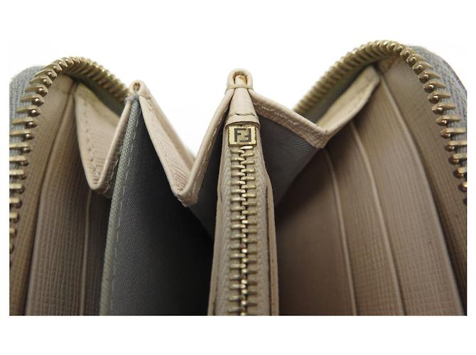 FENDI ZIP AROUND MONSTER EYES 8M0299 Leder Geldbörse Mehrfarben - Ansicht 9