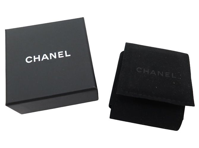 NEUE CHANEL CC LOGO HÄNGENDE OHRRINGE BRAUN LACKIERT Golden - Ansicht 9