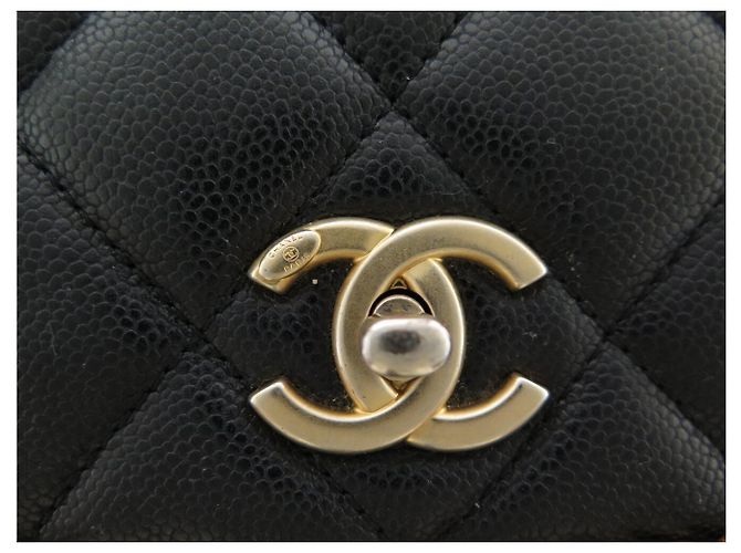 BORSA CHANEL CHAIN AROUND RABAT AS3468 PELLE CAVIAR MATELASSÉ NERO - vista 7
