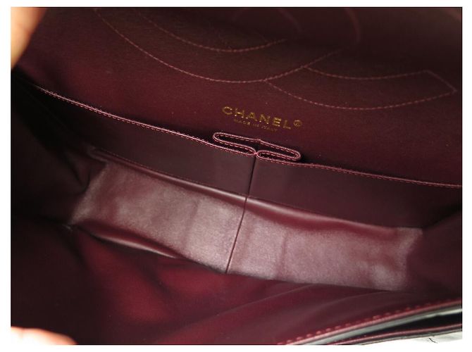 BORSA CHANEL 2.55 GRAND JUMBO in pelle trapuntata con tracolla Nero - vista 13