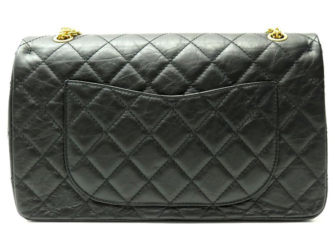 BORSA CHANEL 2.55 GRAND JUMBO in pelle trapuntata con tracolla Nero - vista 2