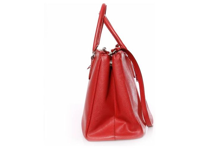 Prada, borsa tote Galleria in pelle Saffiano rossa. Rosso - vista 3