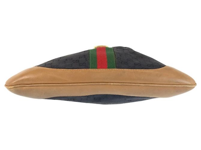 Borsa a tracolla Gucci GG Canvas e pelle Nero - vista 10