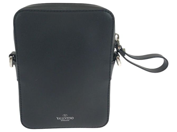 Valentino Garavani Borsa a tracolla in pelle Valentino con logo VLTN Nero - vista 2