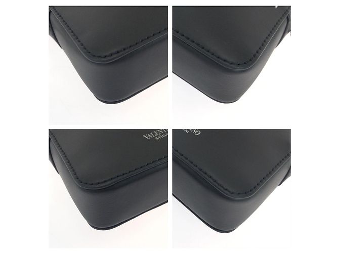 Valentino Garavani Borsa a tracolla in pelle Valentino con logo VLTN Nero - vista 3