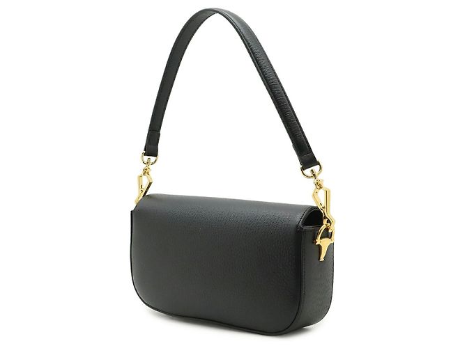 Bolso de hombro Gucci de piel Horsebit 2WAY Negro - vista 2