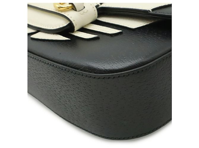 Bolso de hombro Gucci de piel Horsebit 2WAY Negro - vista 3