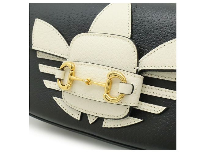 Bolso de hombro Gucci de piel Horsebit 2WAY Negro - vista 7