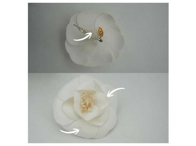 Timeless Chanel Stoffbrosche Camelia Weiß - Ansicht 4
