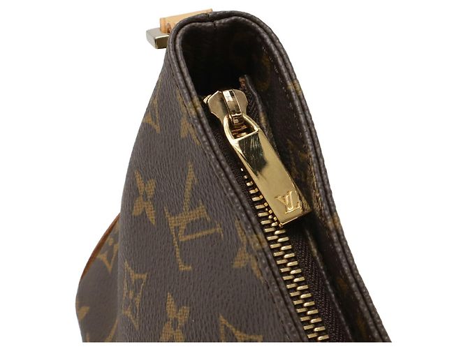 Borsa a tracolla Louis Vuitton Monogram Trotter Marrone - vista 4