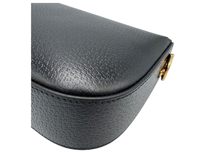 Borsa a Spalla Gucci x Adidas Black Horsebit 1955 Nero - vista 9