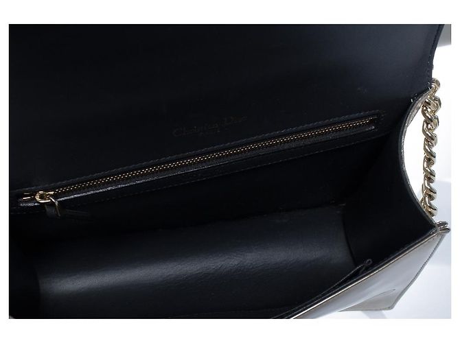 Christian Dior, borsa con patta Diorama metallizzata D'oro Metallico - vista 8
