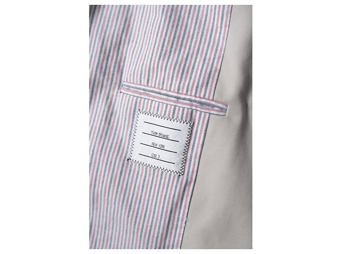 Thom Browne, gabardina beige Castaño - vista 7