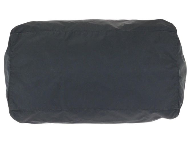 Borsa da viaggio in nylon Prada con logo Triangle Tessuto Nero - vista 10