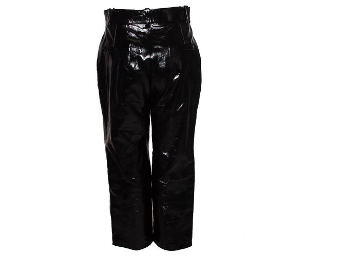 Khaite, Melie Hose aus Lackleder Schwarz - Ansicht 3