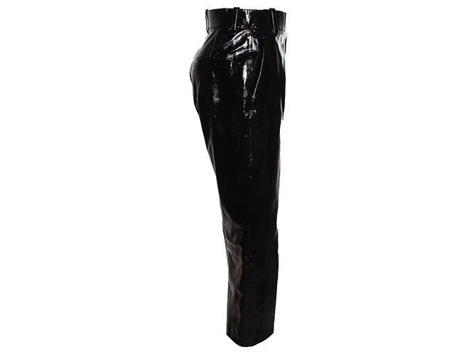 Khaite, Melie Hose aus Lackleder Schwarz - Ansicht 4