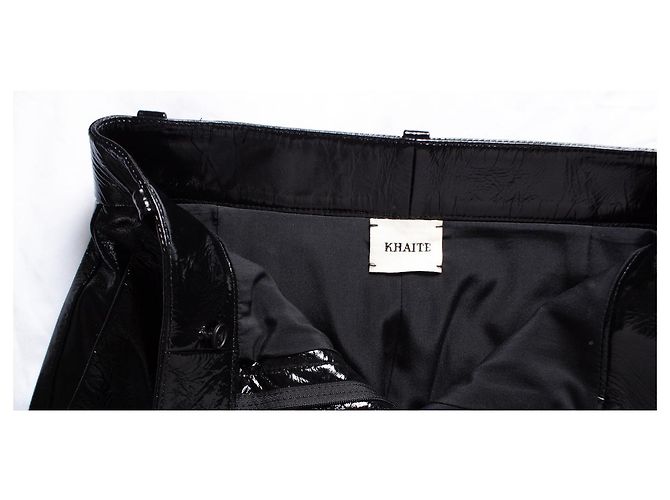 Khaite, Melie Hose aus Lackleder Schwarz - Ansicht 7