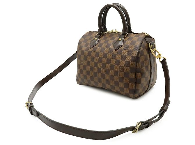 Borsa Louis Vuitton Damier Speedy Bandouliere 25 Marrone - vista 2