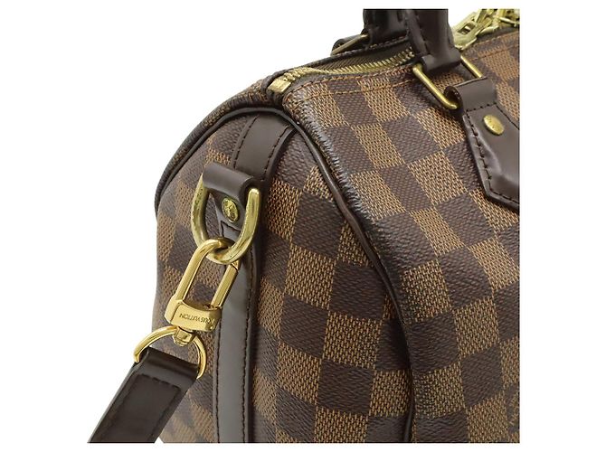Borsa Louis Vuitton Damier Speedy Bandouliere 25 Marrone - vista 4