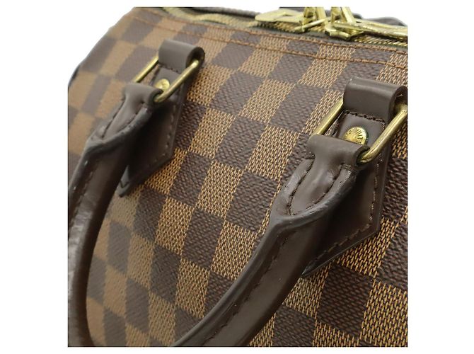 Borsa Louis Vuitton Damier Speedy Bandouliere 25 Marrone - vista 9