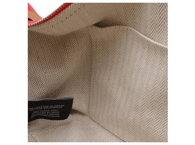 Hermès Beauty case Hermes Canvas Black PM Rosa - vista 7