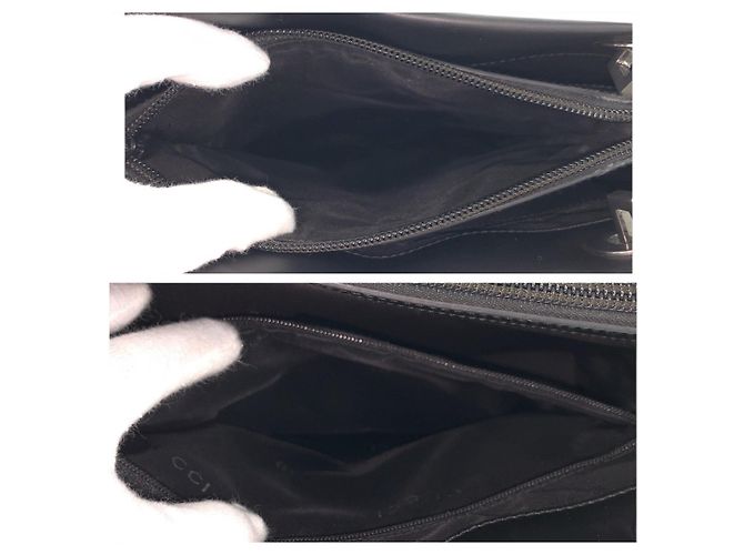 Bamboo Bolsa Tote de Couro com Alça de Bambu Gucci Preto - vista 5