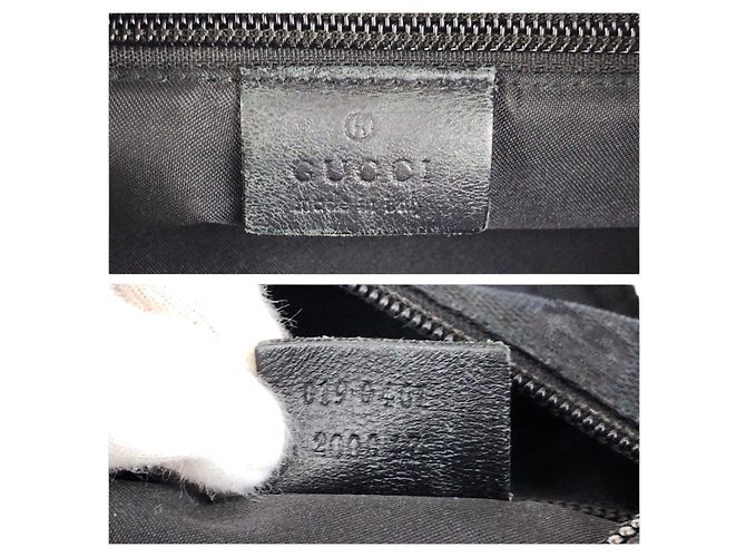 Gucci GG Canvas Leder Tote Schultertasche Schwarz - Ansicht 4