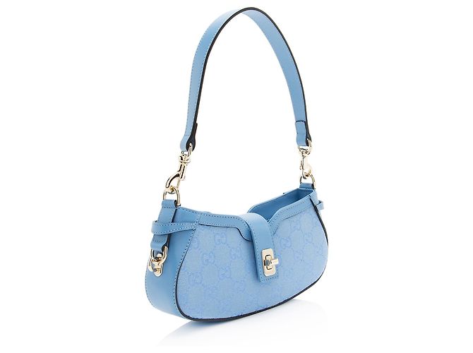 Borsa a tracolla GG Canvas Moon di Gucci Blu - vista 2