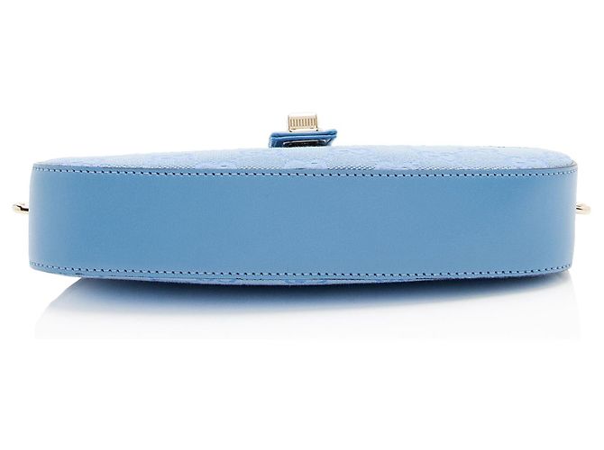 Borsa a tracolla GG Canvas Moon di Gucci Blu - vista 4