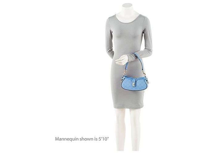 Borsa a tracolla GG Canvas Moon di Gucci Blu - vista 5