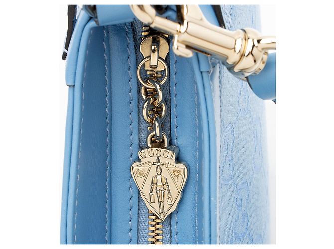 Borsa a tracolla GG Canvas Moon di Gucci Blu - vista 9