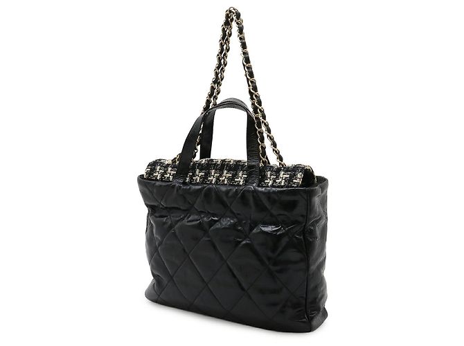 Borsa Tote Chanel Coco Mark Portobello Matelasse Nero - vista 2