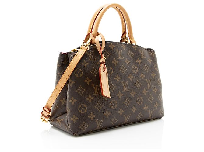 Tote Petit Palais in Canvas Monogram Louis Vuitton Marrone - vista 2