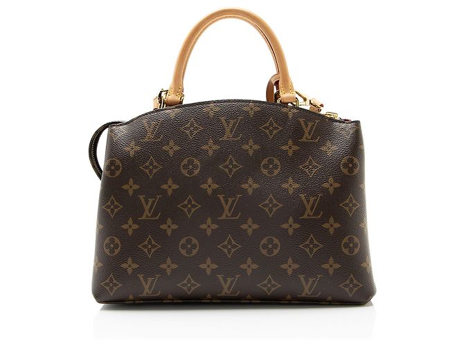 Tote Petit Palais in Canvas Monogram Louis Vuitton Marrone - vista 3