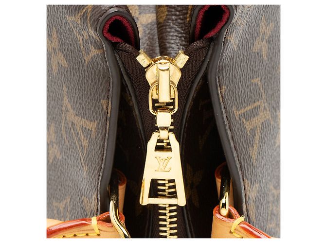 Tote Petit Palais in Canvas Monogram Louis Vuitton Marrone - vista 8