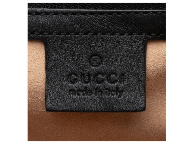 Borsa Boston Ophidia Medium in scamosciato Gucci Nero - vista 8
