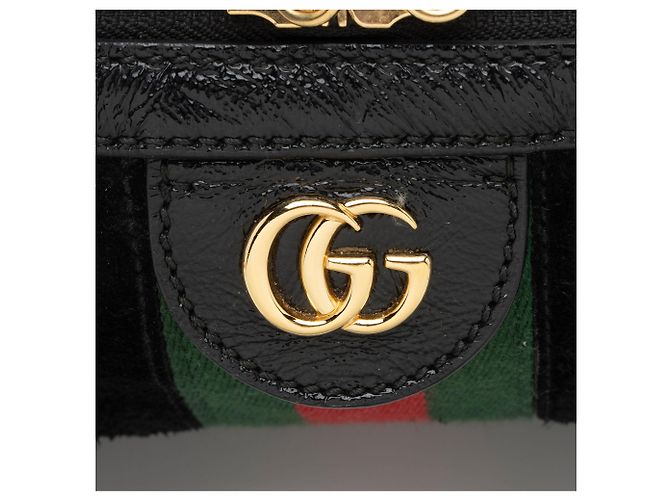 Borsa Boston Ophidia Medium in scamosciato Gucci Nero - vista 9