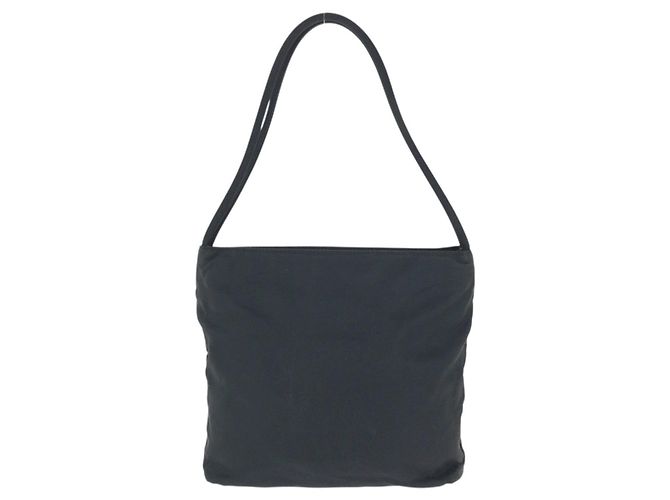 Prada Nylon Tessuto Triangle Logo Tote Bag Schwarz - Ansicht 2
