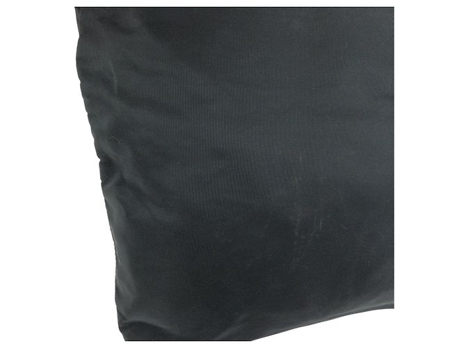 Prada Nylon Tessuto Triangle Logo Tote Bag Schwarz - Ansicht 5