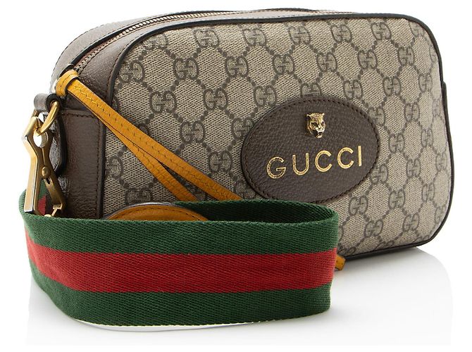 Gucci GG Supreme Neo Vintage Messenger Marrone Beige - vista 2