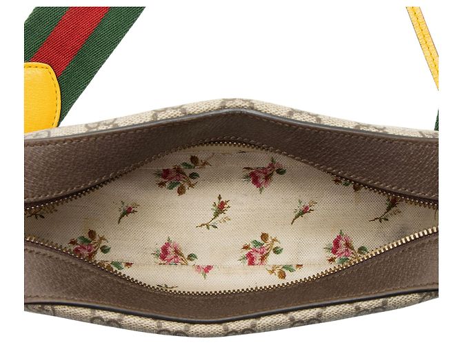 Gucci GG Supreme Neo Vintage Messenger Marrone Beige - vista 7