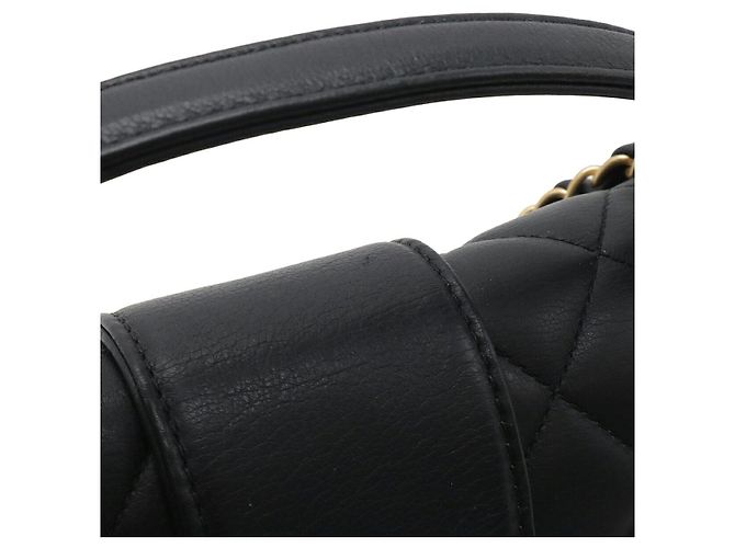 Borsa Chanel in Pelle Matelassé V-Stitch Nero - vista 4