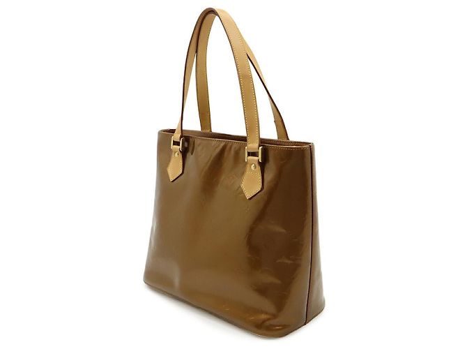 Bolso Tote Louis Vuitton Vernis Houston Bronze Metálico Bronce - vista 2